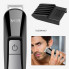 Триммер мужской для стрижки волос бороды усов носа 11 в 1 VGR V-012i профессиональный аккумуляторный беспроводной Черный