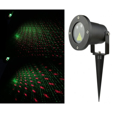 Лазерный LED проектор уличный Мульти IP 65 до 200 м2 6 режимов Черный (VK-4800)