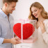 Сердце из роз в подарочной коробке KR-20 28×25×13 см, романтический подарок Love Box (KR20-AV)