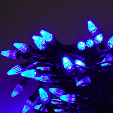 Светодиодная гирлянда 100LED 7 м Arts Pine черный провод коническая лампа 8 режимов Синий (VK-7455)