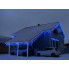 Светодиодная гирлянда Бахрома Дождик 5 м 240 LED Arts Pine черный провод коническая лампа Синий (VK-4550)
