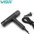 Фен VGR V-427 BLACK — 1900 Вт, 3 насадки, диффузор, ионизация (VGR427-AV)