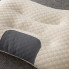 Ортопедическая прямоугольная подушка Pillow-01 48×74 см с поддержкой шеи и спины, бело-серая (PILL01-AV)