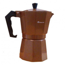 Гейзерная кофеварка Domotec 2703 Plus на 3 чашки алюминий Коричневый (VK-1422)