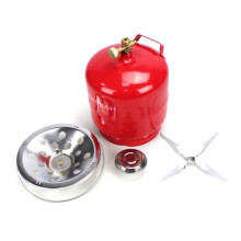 Портативный газовый баллон для кемпинга с горелкой 5 л 2200 Вт Красный (VK-2939)