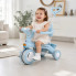 Голубой трехколёсный велосипед Baby Carriage 588 с родительской ручкой и корзиной 2в1 (BlueCarriage588-AV)