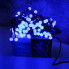 Светодиодная гирлянда 5.5 м 200LED Arts Pine с черным проводом белая матовая лампа 8 режимов Синий (VK-7399)