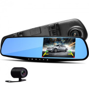 Автомобильное зеркало видеорегистратор VEHICLE BLACKBOX DVR 1080p для машины на 2 камеры