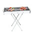 Раскладной переносной мангал 70×70×30 см BARBECUE TRAY 770T, серебристый (770T-AV)