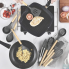 Силиконовый кухонный набор принадлежностей Kitchen Stuff, 12 предметов, черный (KIT1224-AV)