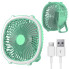 Портативный аккумуляторный вентилятор Breeze Silent Fan с кольцевой LED-подсветкой, беспроводной, 3 режима, USB Type-C (NAF33-AV)