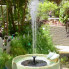 Плавучий садовый фонтан с солнечной панелью и разными насадками Solar Fountain, черный (5204GR-AV)