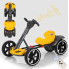 Детский складной электромобиль Go-Kart на аккумуляторе, желтый (HL-B6yell-AV)
