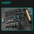 Набор VGR STEPLERSS PRO 4 в 1 BLACK — машинка для стрижки, триммер, электробритва и фен (PRO4IN1-AV)