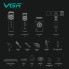 Набор VGR STEPLERSS PRO 4 в 1 BLACK — машинка для стрижки, триммер, электробритва и фен (PRO4IN1-AV)