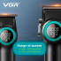 Набор VGR STEPLERSS PRO 4 в 1 BLACK — машинка для стрижки, триммер, электробритва и фен (PRO4IN1-AV)
