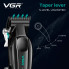 Аккумуляторная машинка для стрижки VGR V-662 GREEN — 6 насадок, LED-дисплей (VGRV662Green-AV)