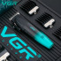 Аккумуляторная машинка для стрижки VGR V-003 — 6 насадок, TURBO, керамическое лезвие, LED-дисплей (VGRV003-AV)