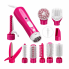 Фен-стайлер Fullcome Hair Styler 10 в 1 850 Вт, 10 насадок, розовый (MS22-AV)