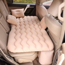 Автомобильный надувной матрас Car Travel Bed 132×80×15 см бежевый для заднего сиденья (AND92-AV)