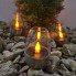 Уличная LED-свеча на солнечной батарее 6 шт. SL-060, серебряная (SL060-AV)