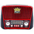 Аккумуляторный радиоприемник Golon RX-BT455S AM с Bluetooth, MP3, фонариком и функцией павербанка (RXBT455S-AV)