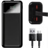 Повербанк KPG-402 40000 мА·ч 22.5 Вт с фонариком, дисплеем, 2 USB, microUSB и Type-C, черный (KPG402-AV)