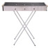 Портативный мангал с решеткой 80×78×30 см BARBECUE TRAY 770SS, серебристый (770SS-AV)