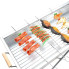 Портативный мангал с решеткой 80×78×30 см BARBECUE TRAY 770SS, серебристый (770SS-AV)