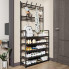 Универсальная вешалка для одежды New Simple Floor Clothes Rack 60 × 30 × 151 см, черная (7095930293-AV)
