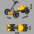 Детский складной электромобиль Go-Kart на аккумуляторе, желтый (HL-B6yell-AV)