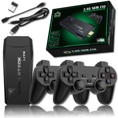 Игровая приставка M8 64 GB Mini Game Stick 4K HDMI + 2 беспроводных джойстика, консоль для телевизора (M864-AV)