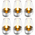 Уличная LED-свеча на солнечной батарее 6 шт. SL-060, серебряная (SL060-AV)