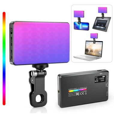 Портативная лампа для видеосъемки LAMP AND 5265 с RGB-подсветкой, двумя режимами питания и регулировкой цветовой температуры (AND5265-AV)