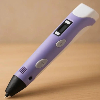 3D ручка с LCD-дисплеем Pen 2 для 3D-рисования, фиолетовая (14433Ф-AV)