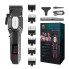 Машинка для стрижки VGR V-600 BLACK, 6 насадок, LED-дисплей, черная (VGRV600Black-AV)