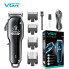 Машинка для стрижки VGR V-679 BLACK, 4 насадки, USB, аккумулятор 1500 мА·ч (VGRV679-AV)