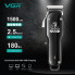Машинка для стрижки VGR V-679 BLACK, 4 насадки, USB, аккумулятор 1500 мА·ч (VGRV679-AV)