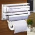 Кухонный держатель Triple Paper Dispenser для бумажных полотенец, пищевой пленки и фольги (2776-AV)