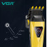 Набор машинок для стрижки VGR V-877S2 2 в 1 с триммером, LCD-дисплеем, насадками и USB-C зарядкой, Gold/Green (VGRV877S2-AV)