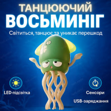 Музыкальный танцующий осьминог Tummy Time Octopus, интерактивная игрушка со светом, музыкой и USB-зарядкой (OCP1520-AV) Музыкальный танцующий осьминог Tummy Time Octopus, интерактивная игрушка со светом, музыкой и USB-зарядкой (OCP1520-AV)