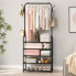 Напольная стойка-вешалка для одежды 178×60×26 см Clothes Rack Up, черная (AN60134-AV)