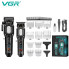Машинка для стрижки VGR V-600 BLACK, 6 насадок, LED-дисплей, черная (VGRV600Black-AV)
