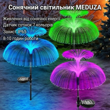 Солнечный светильник MEDUZA с солнечной панелью и автоматическим сумеречным выключателем (MEDU126-AV) Солнечный светильник MEDUZA с солнечной панелью и автоматическим сумеречным выключателем (MEDU126-AV)
