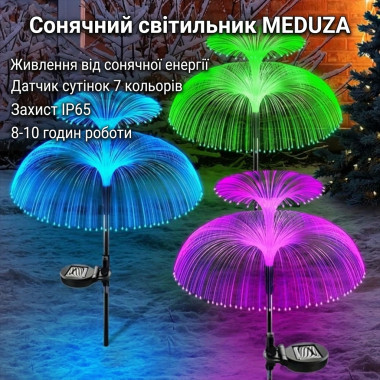 Солнечный светильник MEDUZA с солнечной панелью и автоматическим сумеречным выключателем (MEDU126-AV)