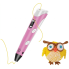 3D-ручка 3Dpen-3 с LCD-экраном, полный комплект с пластиком, розовая (PEPINK33-AV)