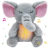 Интерактивная мягкая игрушка-ночник дышащий Слоник Elephant Серый Успокаивающая плюшевая игрушка(ELEPH30-AV)
