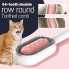 Щетка для вычесывания шерсти домашних животных 4 в 1 Pet Cleaning Comb с массажем и чисткой вещей Pink W28(NNW28-AV)