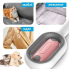 Щетка для вычесывания шерсти домашних животных 4 в 1 Pet Cleaning Comb с массажем и чисткой вещей Pink W28(NNW28-AV)