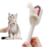 Щетка для вычесывания шерсти домашних животных 4 в 1 Pet Cleaning Comb с массажем и чисткой вещей Pink W28(NNW28-AV)